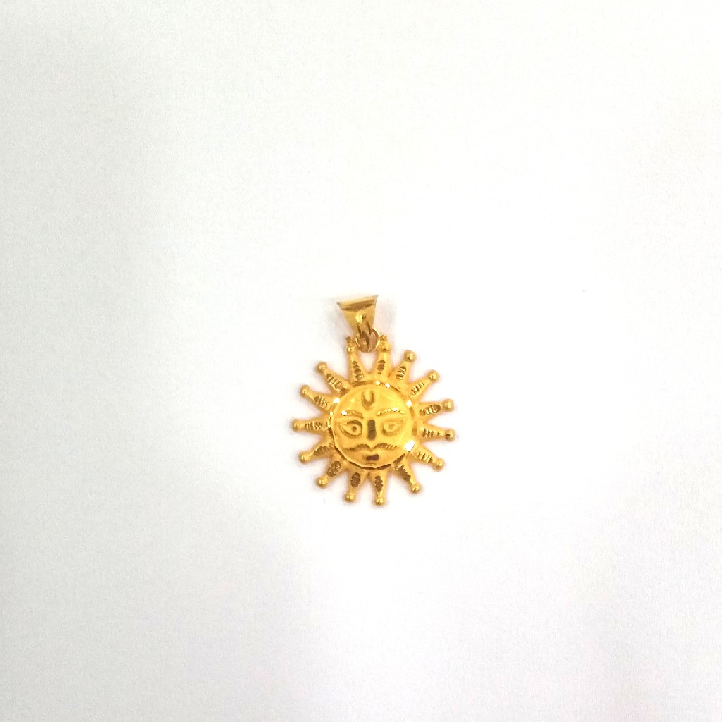 22K GOLD FANCY PLAIN PENDANT