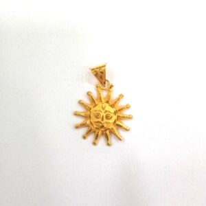 22K GOLD FANCY PLAIN PENDANT