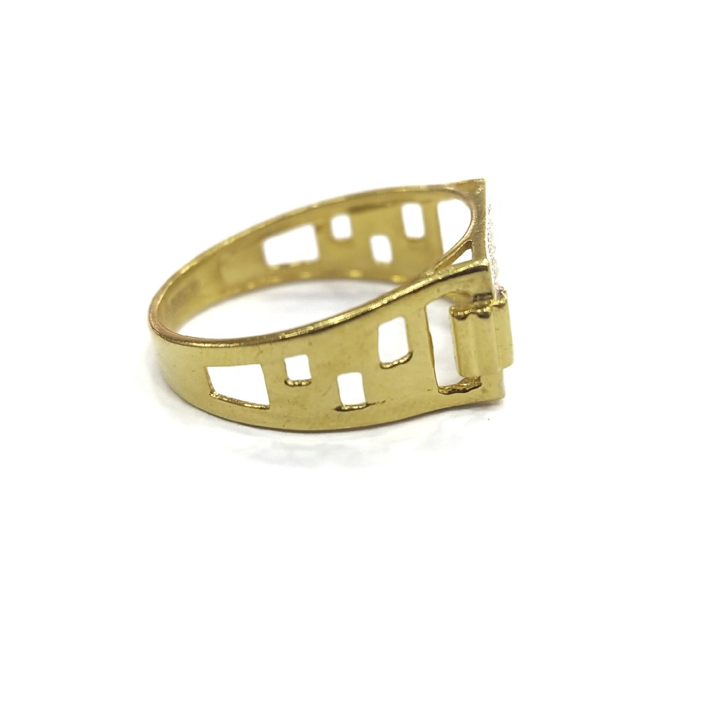 916 GOLD CERTIFIED DIAMOND GENT'S RING - Image 2