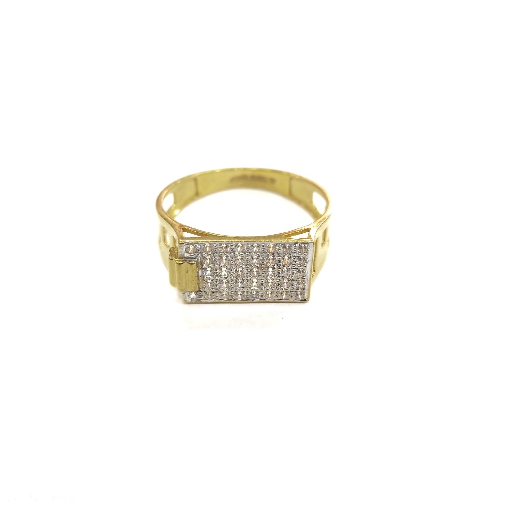 916 GOLD CERTIFIED DIAMOND GENT'S RING