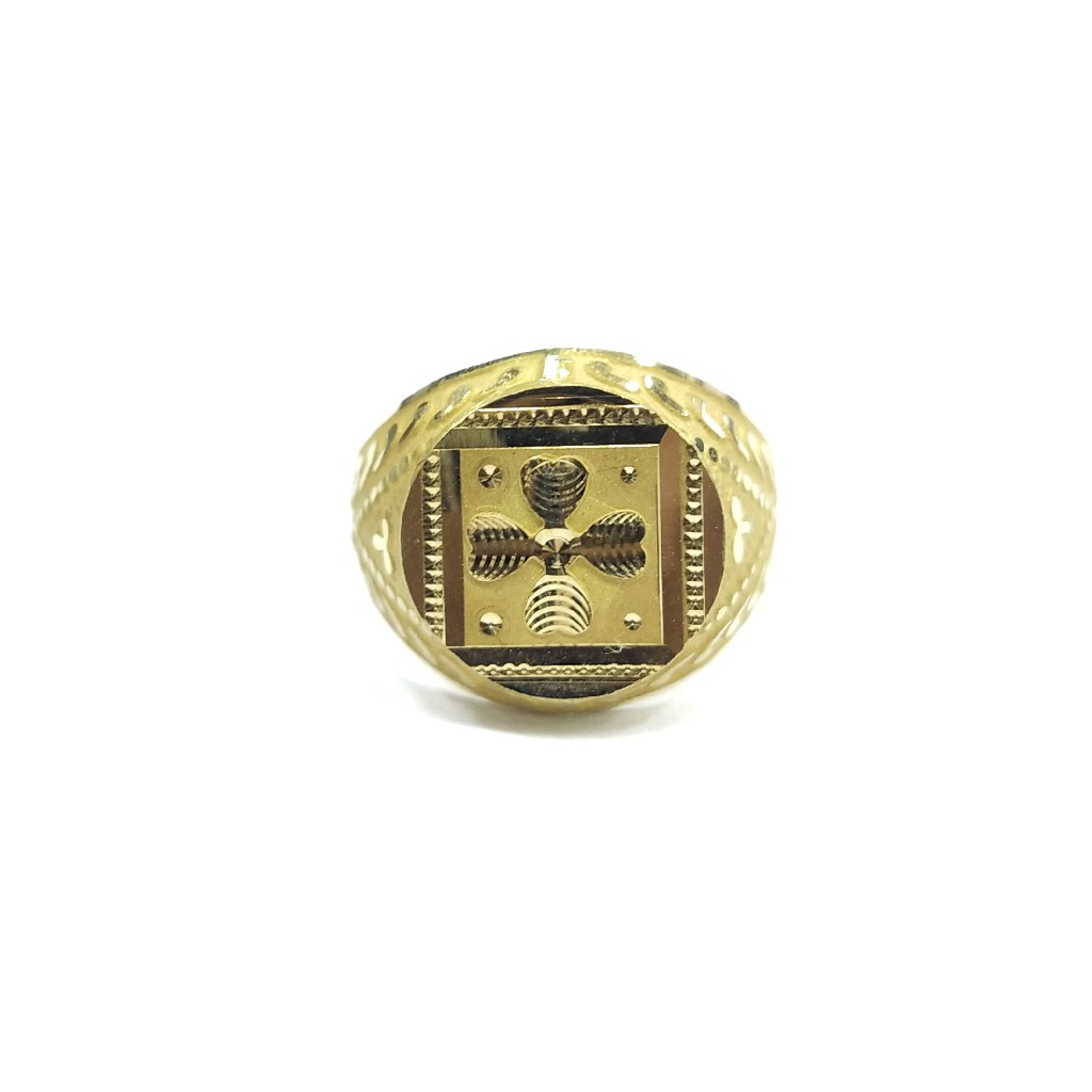 22K GOLD PLAIN GENT'S RING