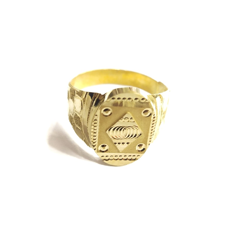 22K GOLD PLAIN GENT'S RING