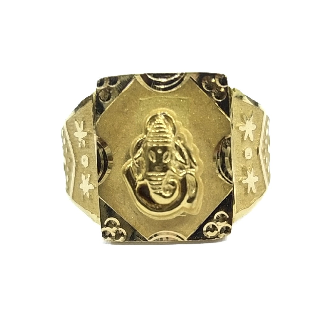 22K GOLD PLAIN GENT'S RING