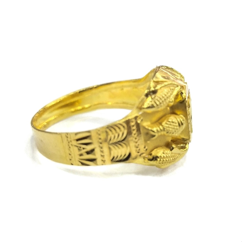 22K GOLD PLAIN GENT'S RING - Image 2
