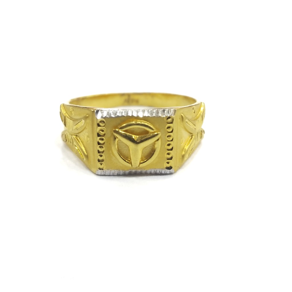 916 GOLD CERTIFIED SOLLITER GENT'S RING