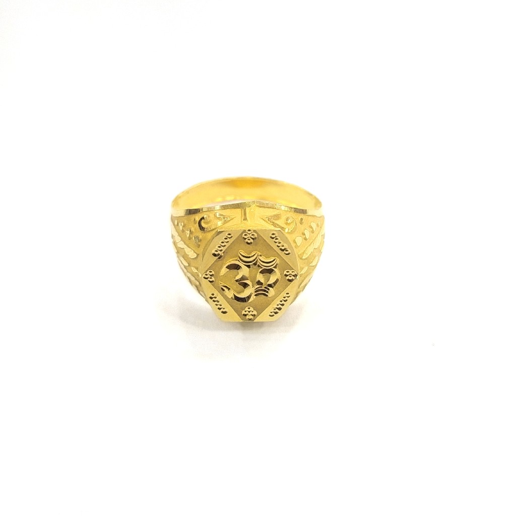 22K GOLD GENT'S OM  RING