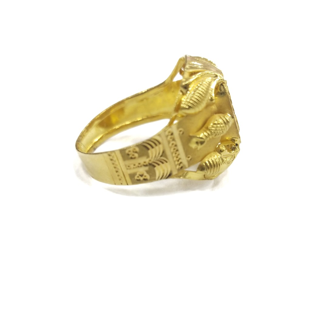 22K GOLD PLAIN GENT'S RING - Image 2