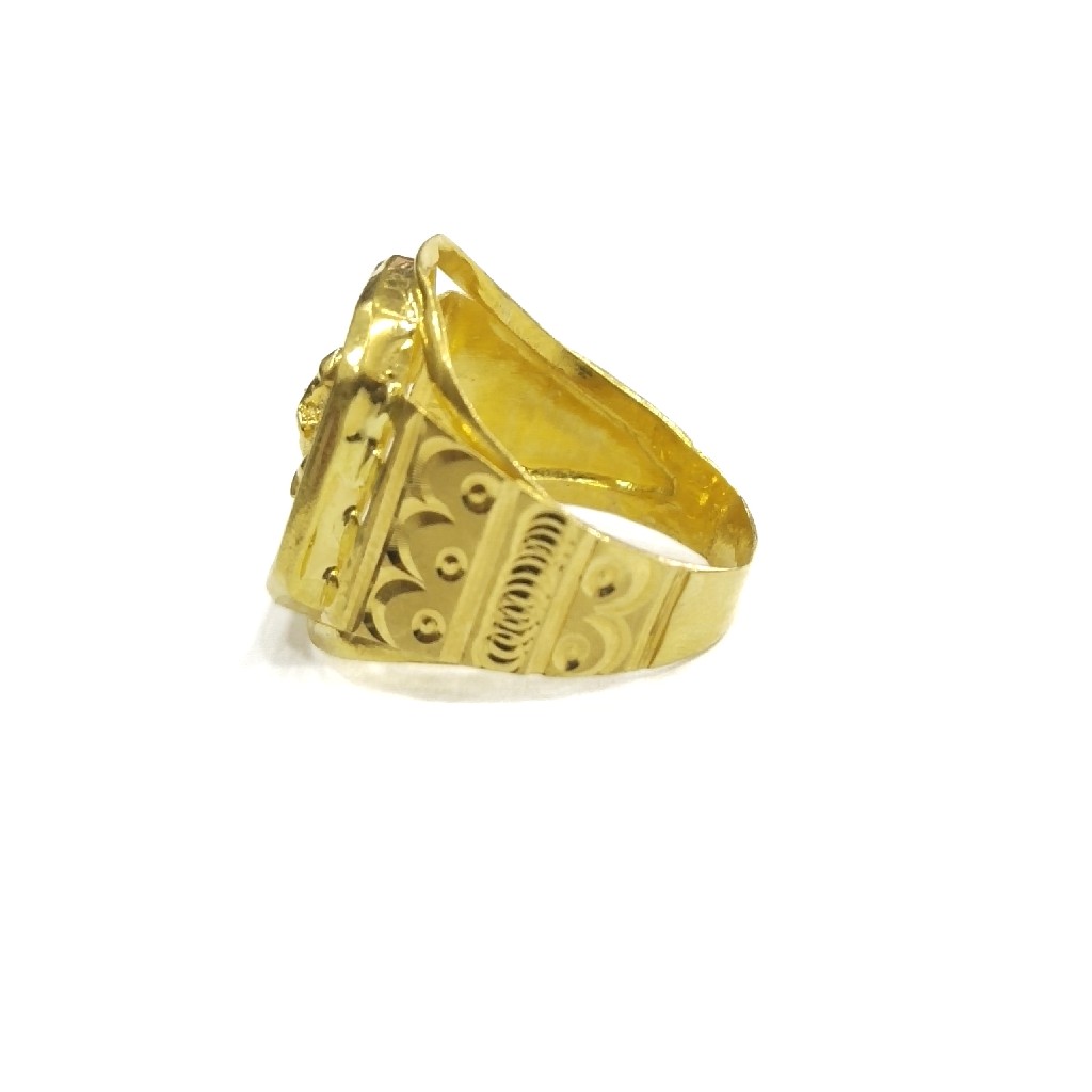 916 gold certified plain gent's ring - Image 2