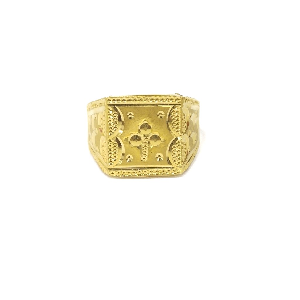22k gold plain gent's  ring