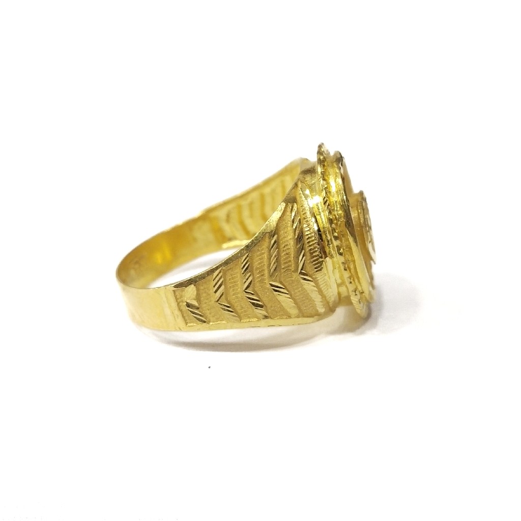 22k gold plain heart gent's ring - Image 2