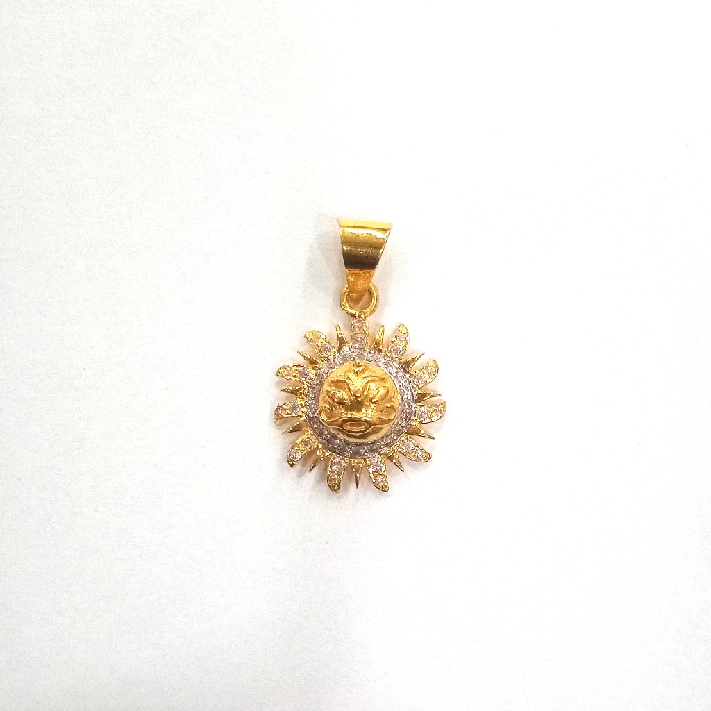 22K GOLD FANCY DIAMOND LADIES PENDANT