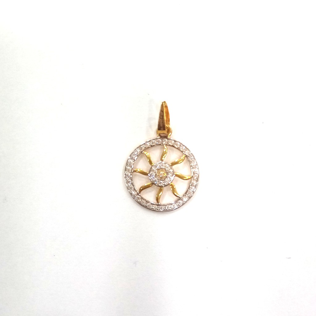 18K GOLD CERTIFIED FANCY DIAMOND LADIES PENDANT