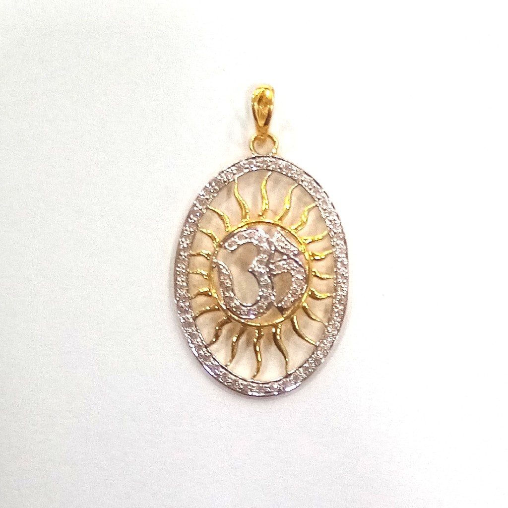 22K OM FANCY DIAMOND PENDANT