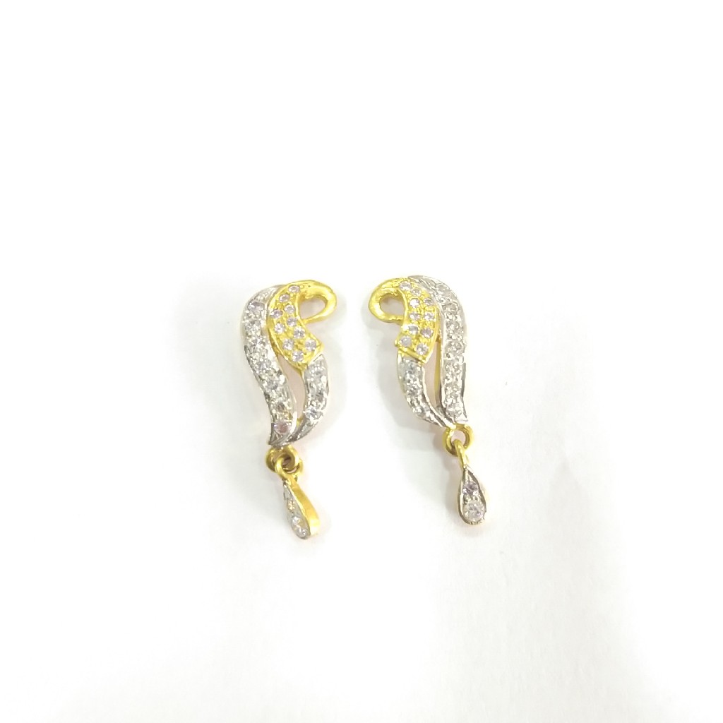 22K GOLD DIAMOND EARRINGS