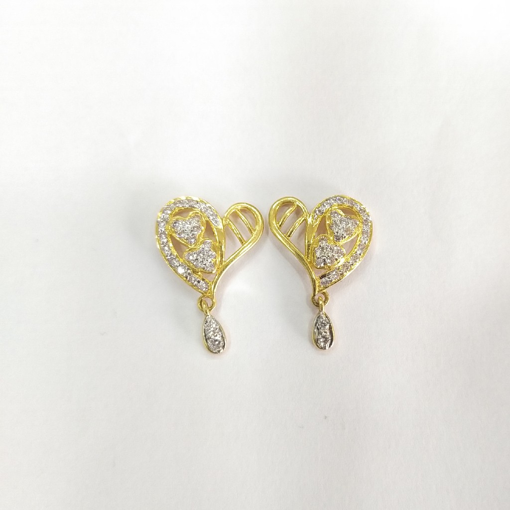 22K GOLD DIAMOND EARRINGS