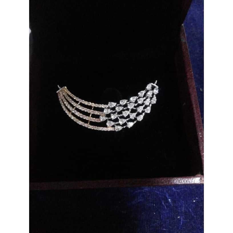 Stylish Diamond Mangalsutra Pendent Set