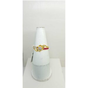 916 CZ Ladies Gold Ring