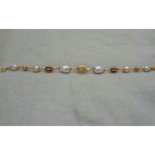 22K Gold Ladies Indian Fancy Moti Bracelet - Image 2