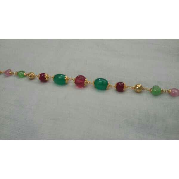 22K Gold Ladies Indian Fancy Moti Bracelet