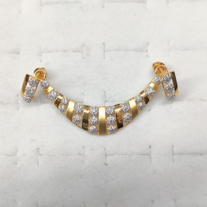 22kt gold simple design mangalsutra Pendant Set