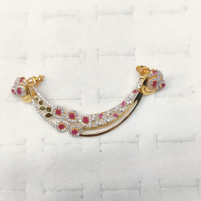 916 cz gold exclusive  mangalsutra pendant Set