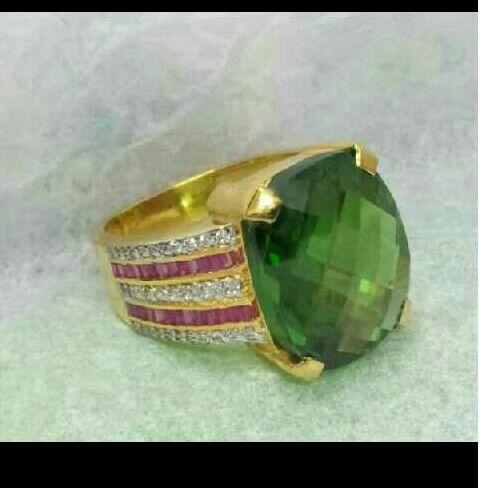 916 Gents Gold Cz Ring