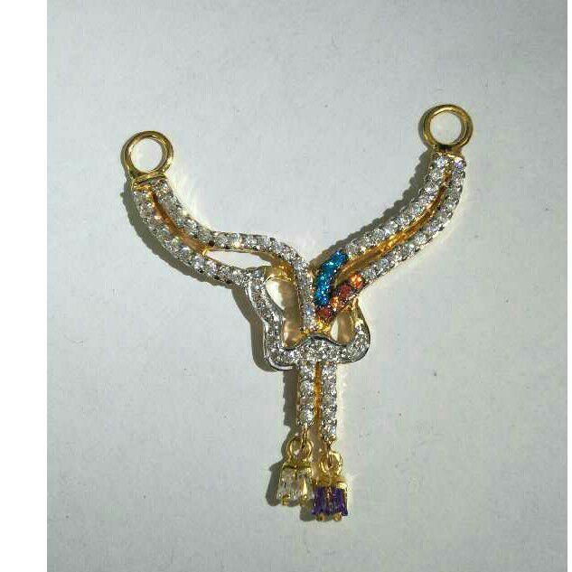18KT Rose Gold CZ Pendant Mangalsutra