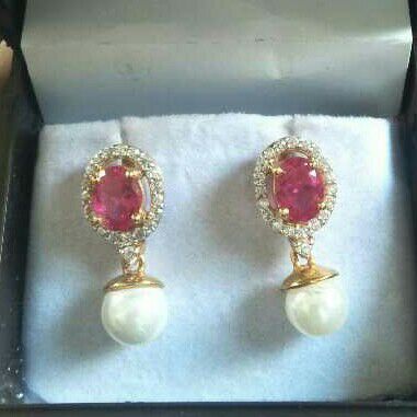 18KT Gold CZ Tops With Moti