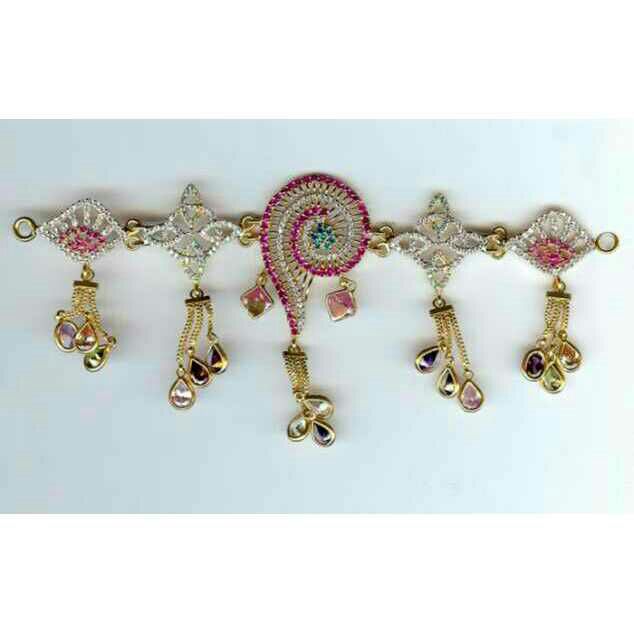 916 Cz Gold Designer  Bajubandh