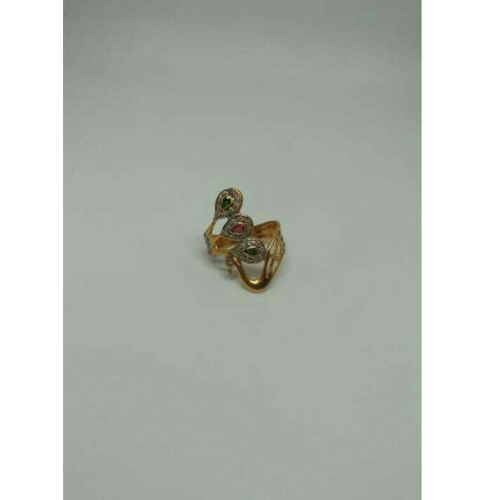 916 Gold Cz Ladies Ring