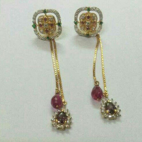 916 Gold Cz Tops With Latkan