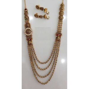 916 Gold Fancy Moti Necklace Set