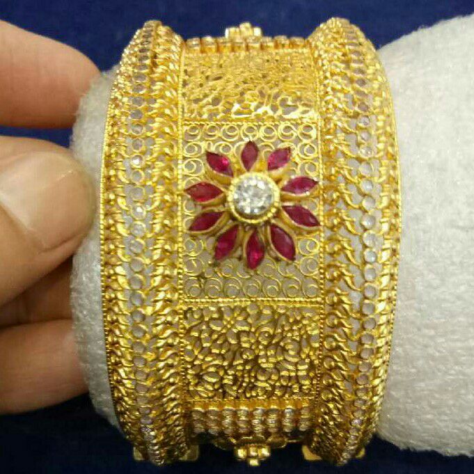 Gold Antique Bangle - Image 2