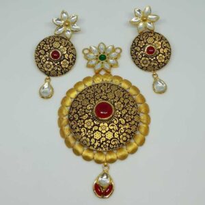 Antique Bridal 916 Gold Pendant Set