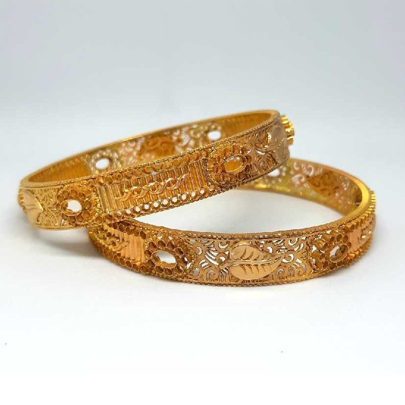 916 Gold Fancy Ladies Bangles