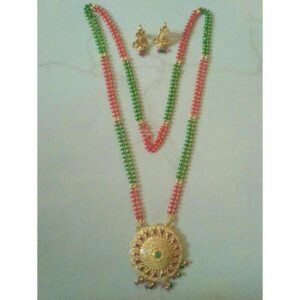 916 Gold Fancy Mangalsutra With Earrings