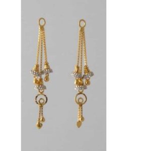 22K / 916 Gold Earrings Designer Latkan