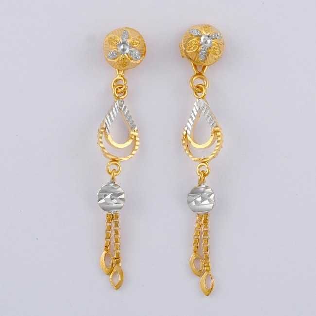 22KT Gold Fancy Design Earrings