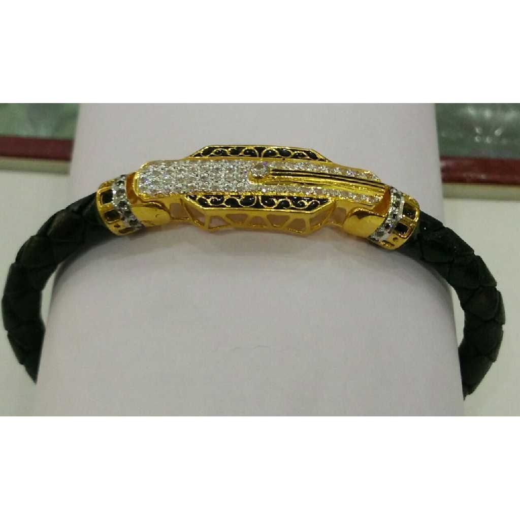 916 Gold CZ Stone Designer Bracelet
