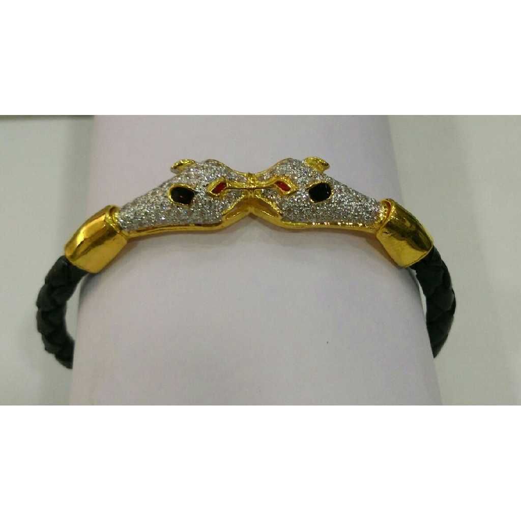 916 Gold Fancy CZ Stone Bracelet