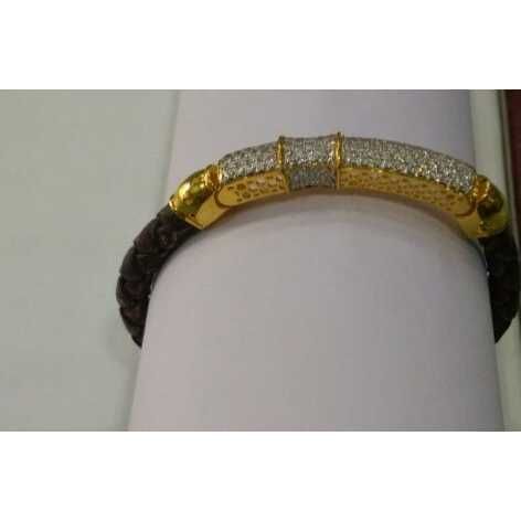 916 Gold Indian CZ Stone Bracelet