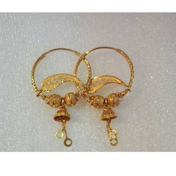 22K / 916 Gold Ladies Indian Round Bali