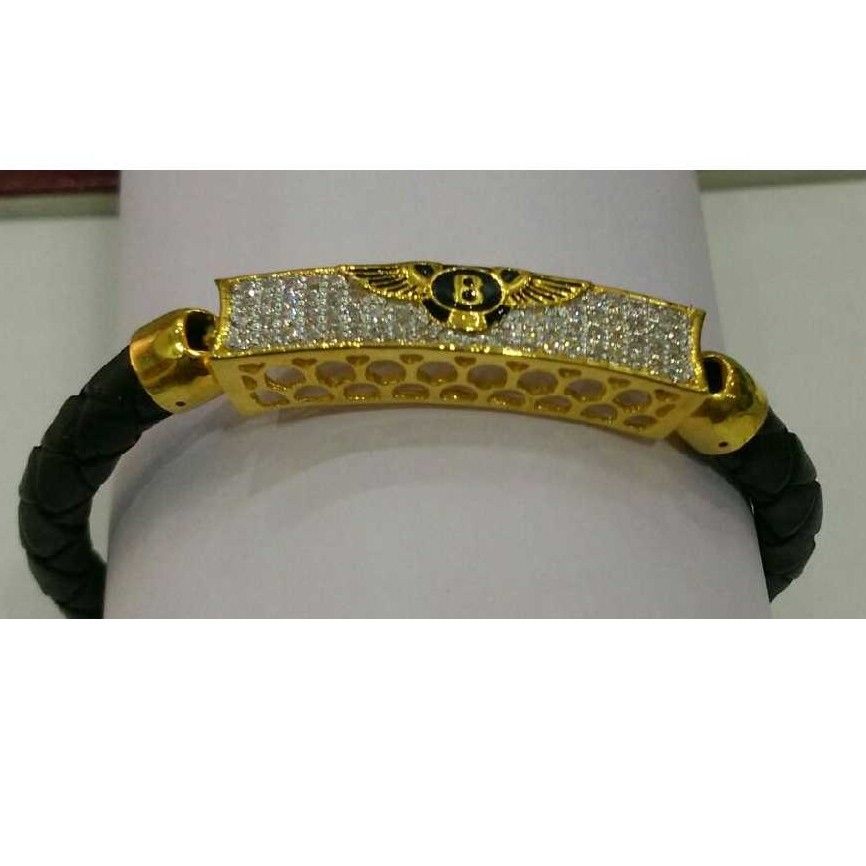 916 Gold CZ Stone Bracelet