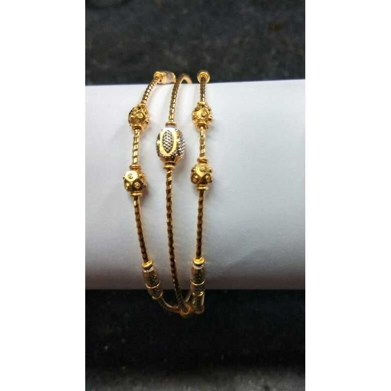 22KT Gold Fancy Para Bracelet