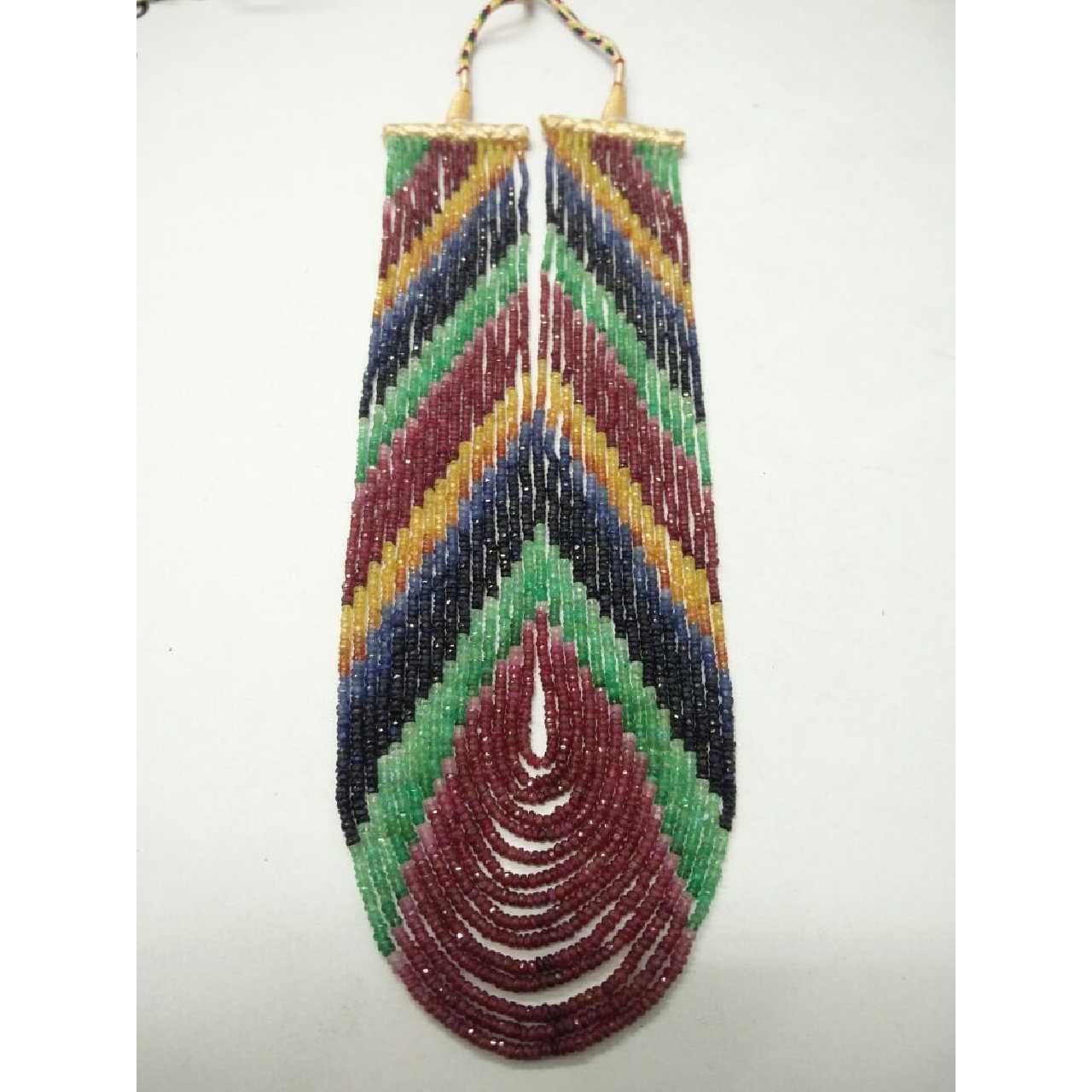 Multi Color Natural Gemstone Beads Mala