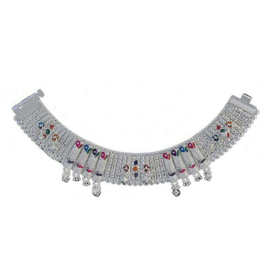 Fancy Silver Anklet