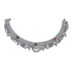 Fancy Silver Anklet