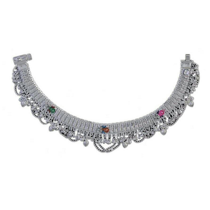 Fancy Silver Anklet
