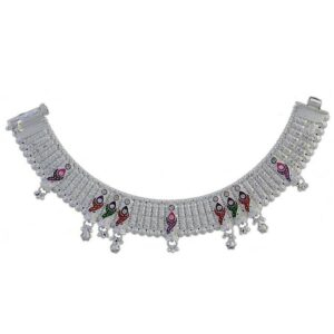 Fancy Silver Anklet