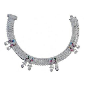 Fancy Silver Anklet